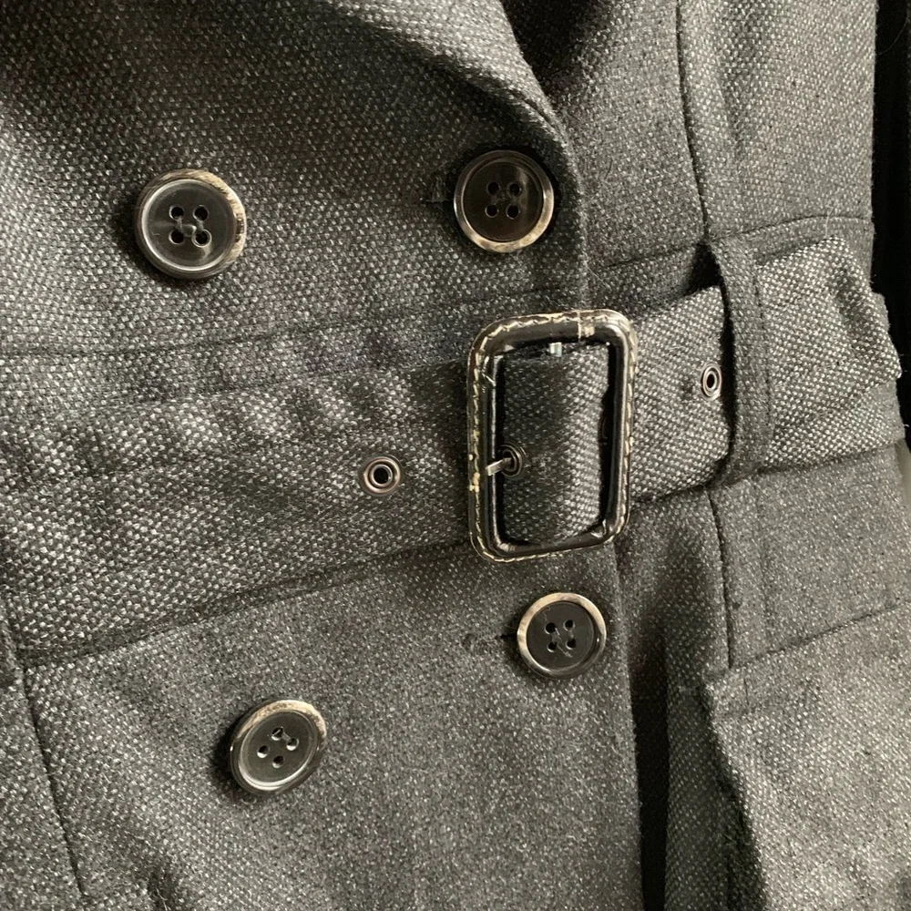 FRENCH CONNECTION | Classic Trench Wool Graphite 8